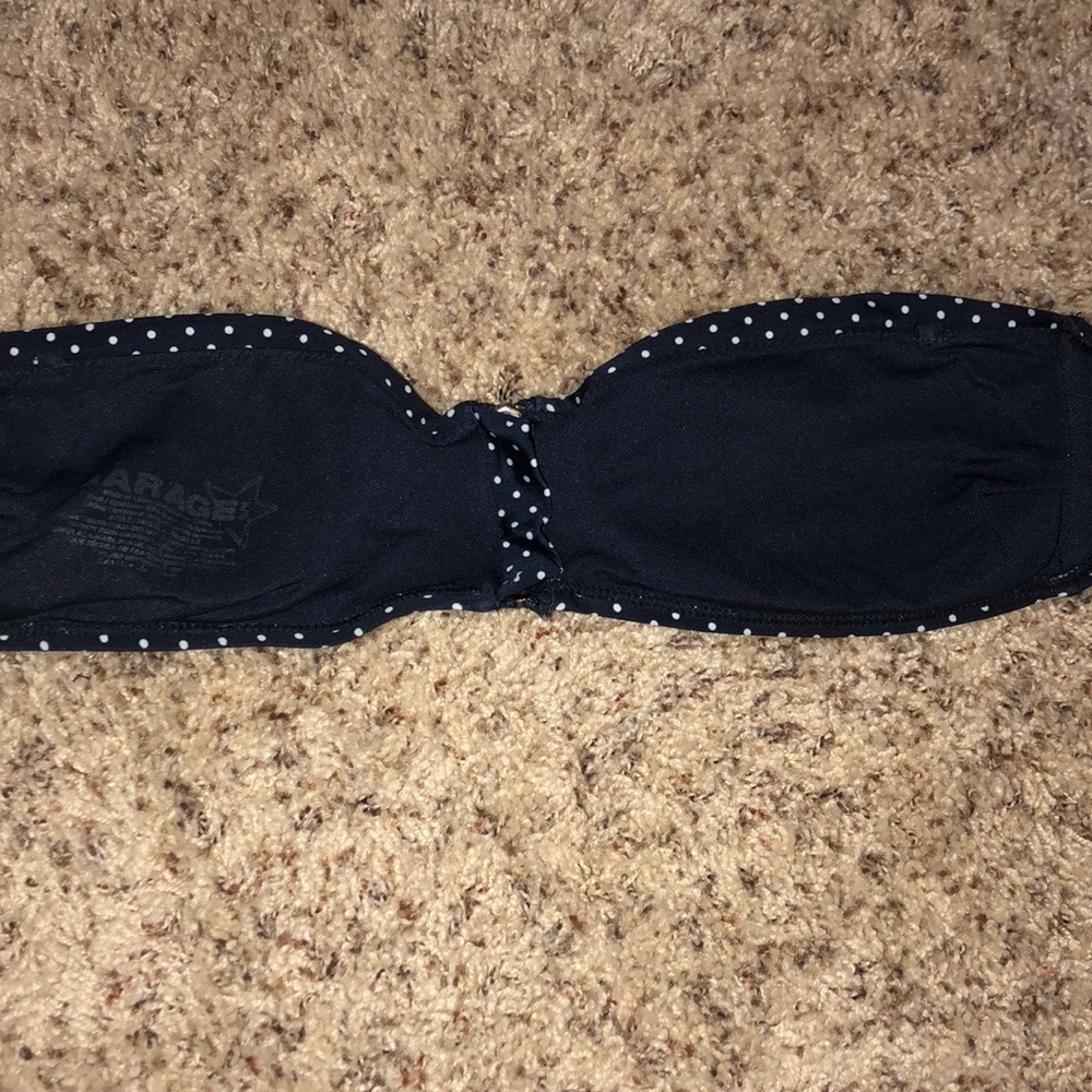 Polka Dot Strapless Bikini Top - Picture 3 of 4